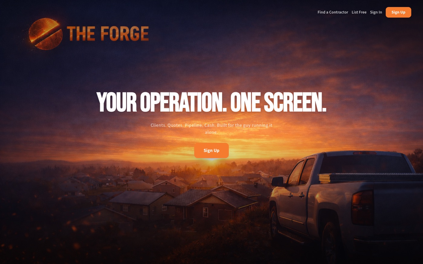 The Forge — live screenshot